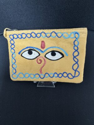 Porte monnaie Beige Å’il de Bouddha