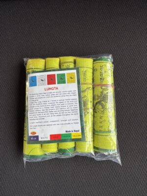 Drapeaux de Prières Tibétain petite taille lot de 5